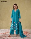 K 1135 By Naisha Mul Cotton Kurti With Bottom Dupatta
